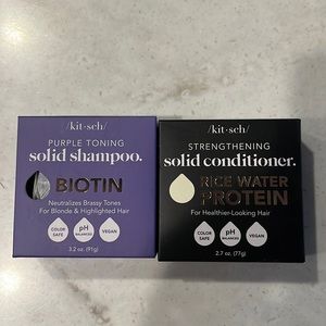 Kit-sch purple Toning Shampoo and strengthening solid conditioner pack